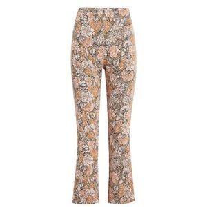 LESET Multicolor Patterned Flare Pants